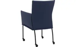 Goossens eetkamerstoel funk blauw leer - 8227236-01